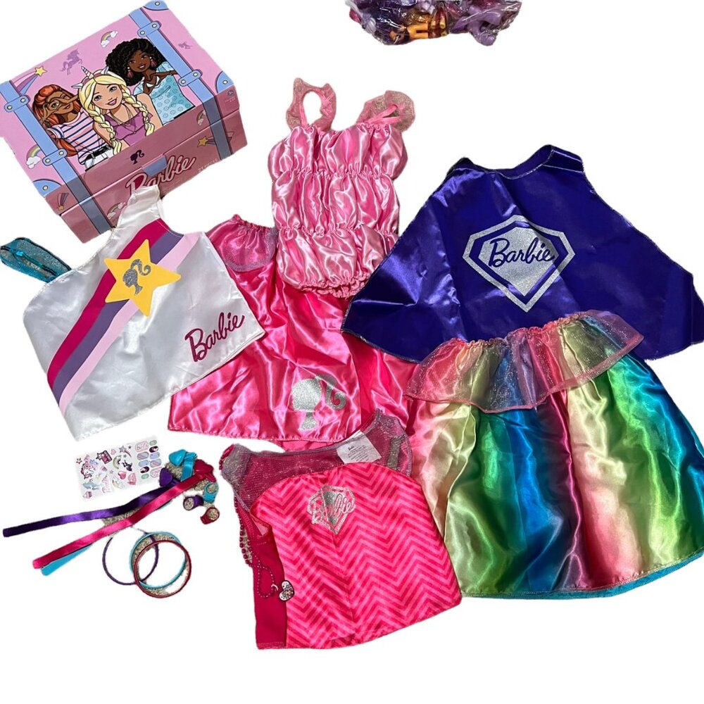 Barbie Dress Up Trunk Set, Size 4-6x, Kids Pretend Play Costumes and Accessories